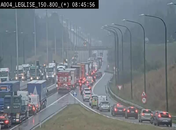 <h2>Caméra autoroute Belgique - Côte de Léglise, E411(A4) direction Luxembourg</h2>