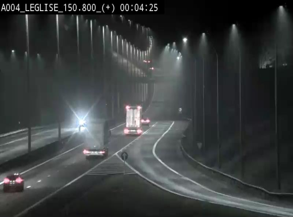 <h2>Caméra autoroute Belgique - Côte de Léglise, E411(A4) direction Luxembourg</h2>