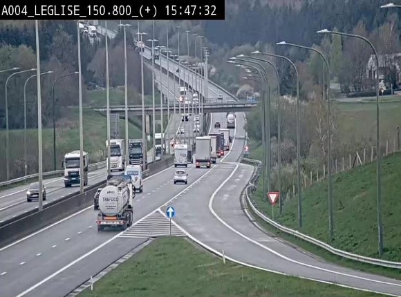 <h2>Caméra autoroute Belgique - Côte de Léglise, E411(A4) direction Luxembourg</h2>