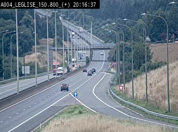 Caméra autoroute Belgique - Côte de Léglise, E411(A4) direction Luxembourg