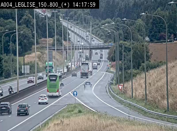 Caméra autoroute Belgique - Côte de Léglise, E411(A4) direction Luxembourg