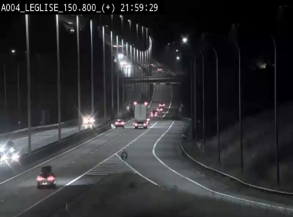Caméra autoroute Belgique - Côte de Léglise, E411(A4) direction Luxembourg