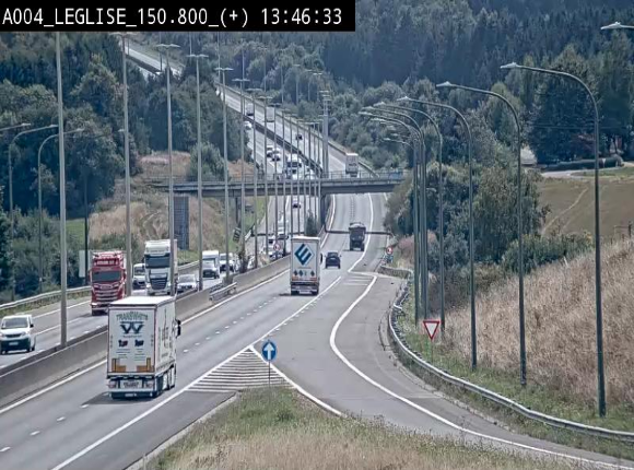 Caméra autoroute Belgique - Côte de Léglise, E411(A4) direction Luxembourg