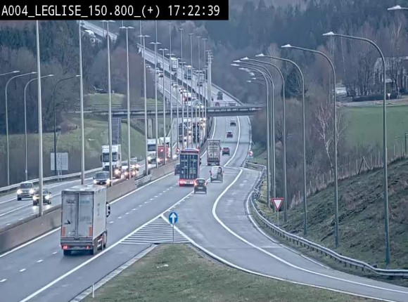<h2>Caméra autoroute Belgique - Côte de Léglise, E411(A4) direction Luxembourg</h2>