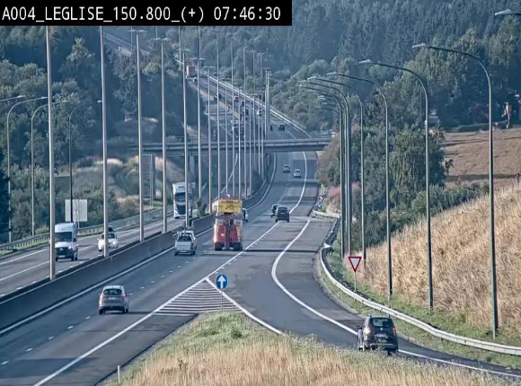 <h2>Caméra autoroute Belgique - Côte de Léglise, E411(A4) direction Luxembourg</h2>