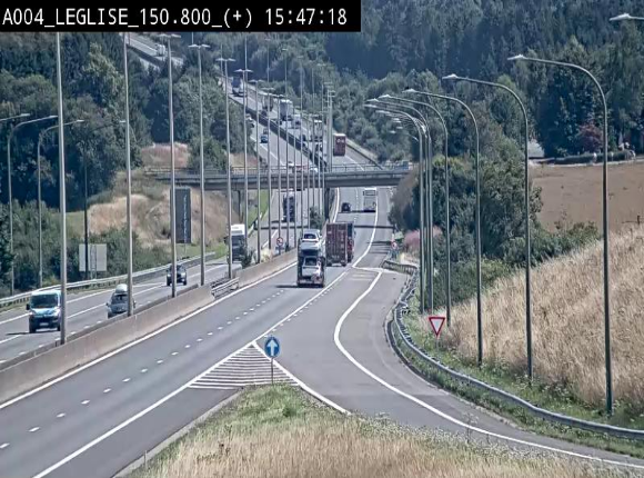 <h2>Caméra autoroute Belgique - Côte de Léglise, E411(A4) direction Luxembourg</h2>