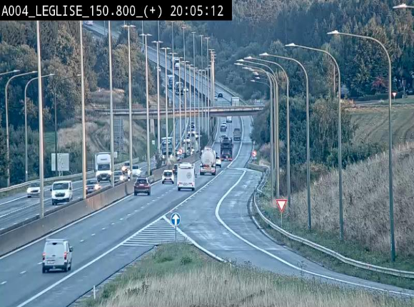 <h2>Caméra autoroute Belgique - Côte de Léglise, E411(A4) direction Luxembourg</h2>