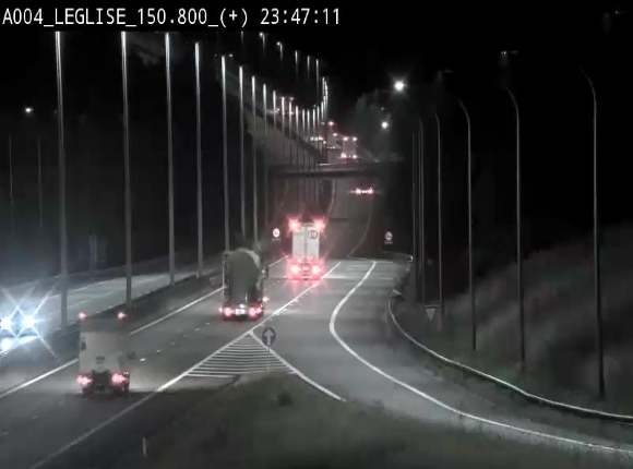 <h2>Caméra autoroute Belgique - Côte de Léglise, E411(A4) direction Luxembourg</h2>