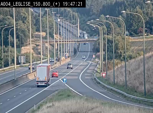 <h2>Caméra autoroute Belgique - Côte de Léglise, E411(A4) direction Luxembourg</h2>