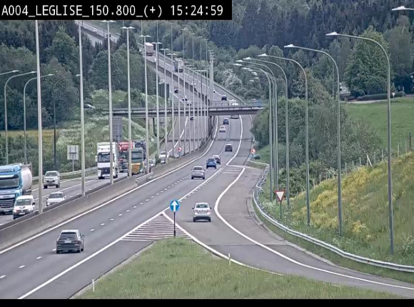 Caméra autoroute Belgique - Côte de Léglise, E411(A4) direction Luxembourg