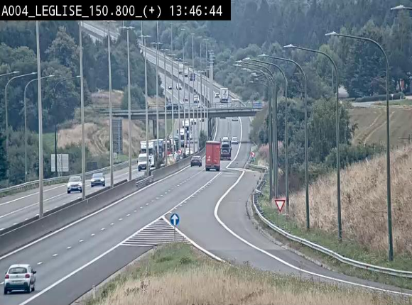 <h2>Caméra autoroute Belgique - Côte de Léglise, E411(A4) direction Luxembourg</h2>