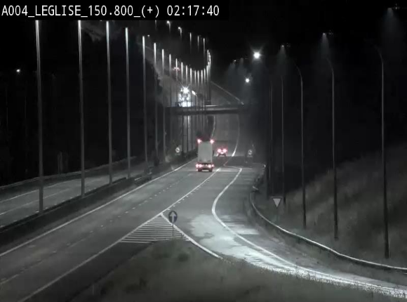 <h2>Caméra autoroute Belgique - Côte de Léglise, E411(A4) direction Luxembourg</h2>
