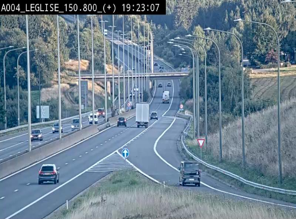 <h2>Caméra autoroute Belgique - Côte de Léglise, E411(A4) direction Luxembourg</h2>