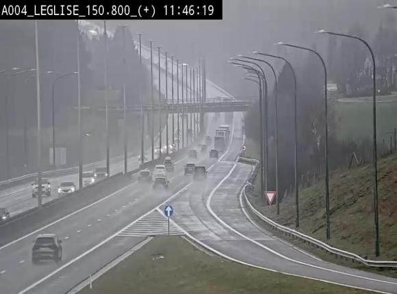 Caméra autoroute Belgique - Côte de Léglise, E411(A4) direction Luxembourg