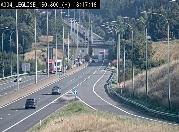 <h2>Caméra autoroute Belgique - Côte de Léglise, E411(A4) direction Luxembourg</h2>