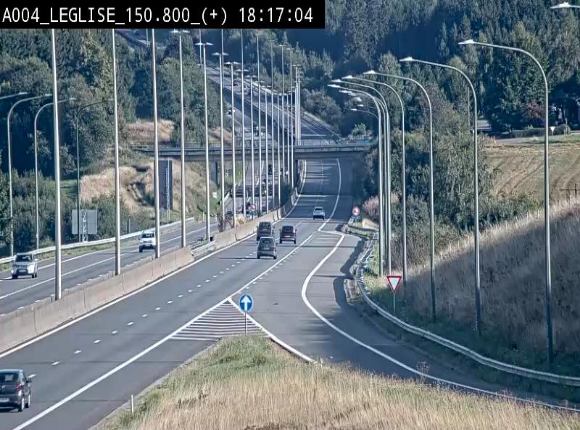 <h2>Caméra autoroute Belgique - Côte de Léglise, E411(A4) direction Luxembourg</h2>