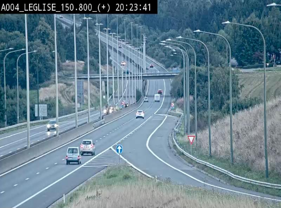 <h2>Caméra autoroute Belgique - Côte de Léglise, E411(A4) direction Luxembourg</h2>