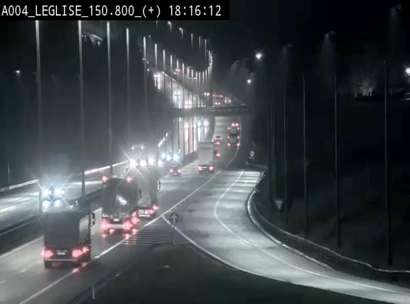 <h2>Caméra autoroute Belgique - Côte de Léglise, E411(A4) direction Luxembourg</h2>