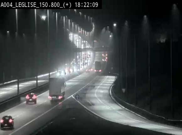 <h2>Caméra autoroute Belgique - Côte de Léglise, E411(A4) direction Luxembourg</h2>