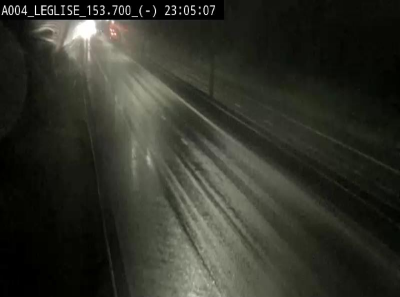 <h2>Webcam autoroute A4 (E411-E25) à Léglise, avant la jonction avec la N40. Vue orientée vers Bruxelles</h2>