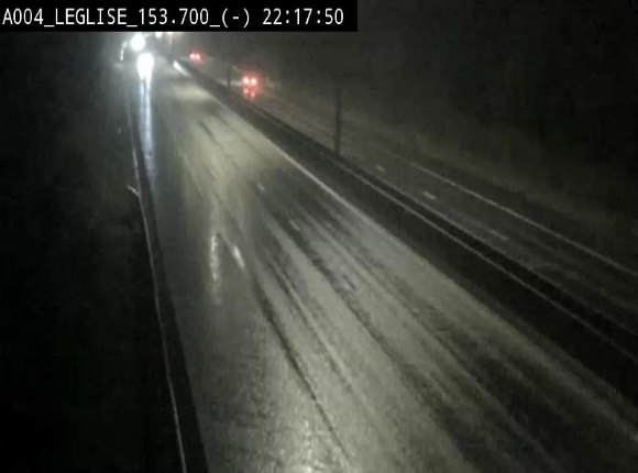 <h2>Webcam autoroute A4 (E411-E25) à Léglise, avant la jonction avec la N40. Vue orientée vers Bruxelles</h2>
