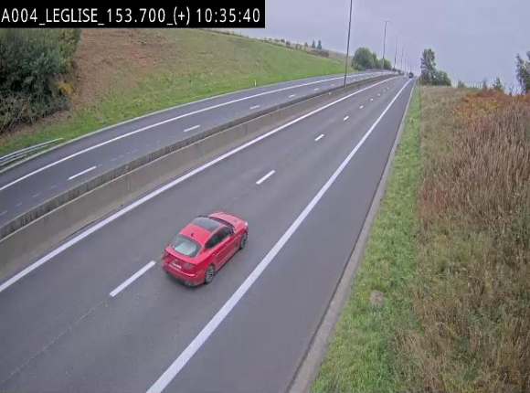 <h2>Webcam autoroute E411 à hauteur de Léglise, en direction de Luxembourg</h2>