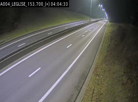 Webcam autoroute E411 à hauteur de Léglise, en direction de Luxembourg