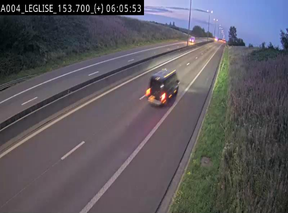 <h2>Webcam autoroute E411 à hauteur de Léglise, en direction de Luxembourg</h2>