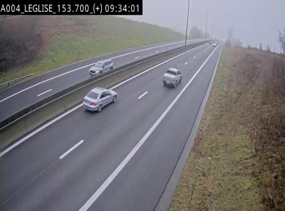 <h2>Webcam autoroute E411 à hauteur de Léglise, en direction de Luxembourg</h2>