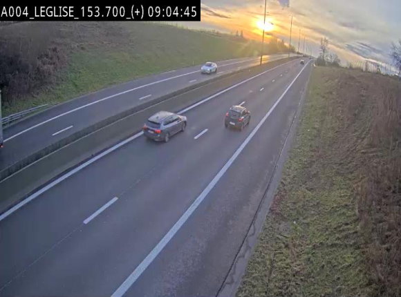 <h2>Webcam autoroute E411 à hauteur de Léglise, en direction de Luxembourg</h2>