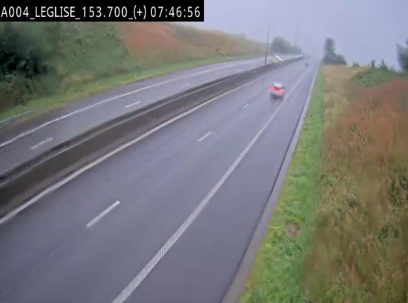 <h2>Webcam autoroute E411 à hauteur de Léglise, en direction de Luxembourg</h2>