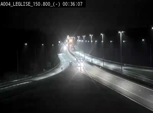 <h2>Webcam E411 dans la Côte de Léglise. Vue orientée vers Bruxelles</h2>