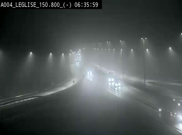 <h2>Webcam E411 dans la Côte de Léglise. Vue orientée vers Bruxelles</h2>