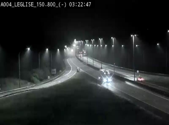 <h2>Webcam E411 dans la Côte de Léglise. Vue orientée vers Bruxelles</h2>