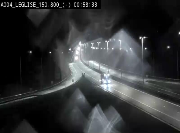 <h2>Webcam E411 dans la Côte de Léglise. Vue orientée vers Bruxelles</h2>