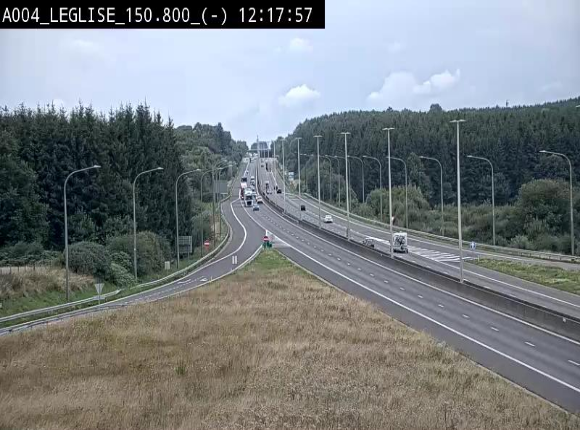 <h2>Webcam E411 dans la Côte de Léglise. Vue orientée vers Bruxelles</h2>