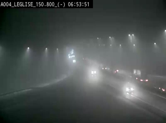 <h2>Webcam E411 dans la Côte de Léglise. Vue orientée vers Bruxelles</h2>