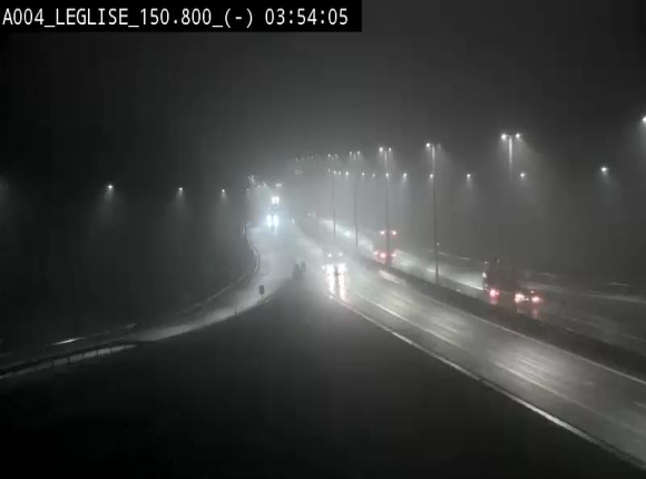 <h2>Webcam E411 dans la Côte de Léglise. Vue orientée vers Bruxelles</h2>
