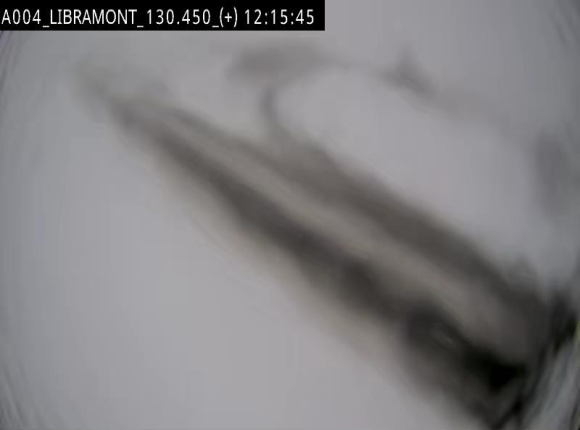 Webcam à Libramont sur l'E411 à la jonction avec la N89 menant vers Bouillon et la France. Vue orientée vers Arlon