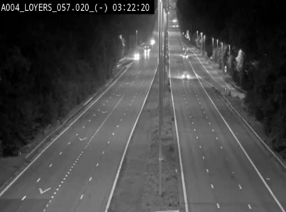 <h2>Webcam E411 au niveau du viaduc de Beez à Loyers, entre Champion et Warissoulx. Vue orientée vers Bruxelles</h2>