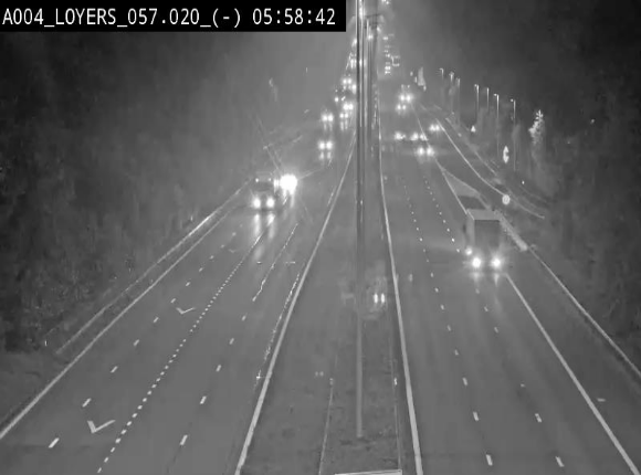 <h2>Webcam E411 au niveau du viaduc de Beez à Loyers, entre Champion et Warissoulx. Vue orientée vers Bruxelles</h2>