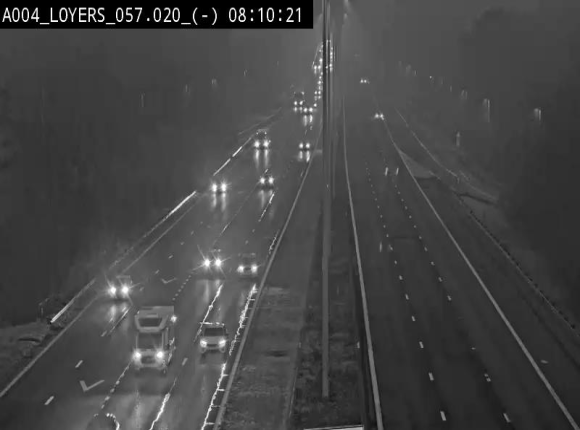<h2>Webcam E411 au niveau du viaduc de Beez à Loyers, entre Champion et Warissoulx. Vue orientée vers Bruxelles</h2>