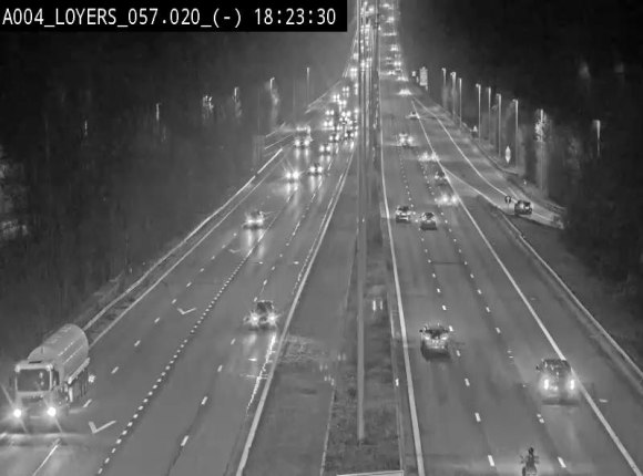 <h2>Webcam E411 au niveau du viaduc de Beez à Loyers, entre Champion et Warissoulx. Vue orientée vers Bruxelles</h2>