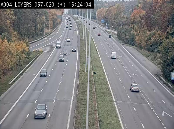 <h2>Webcam dans la montée de Loyers sur l'E411, après le viaduc de Beez en venant de Namur et en direction du Luxembourg</h2>