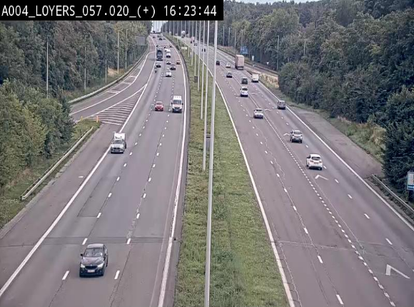 <h2>Webcam dans la montée de Loyers sur l'E411, après le viaduc de Beez en venant de Namur et en direction du Luxembourg</h2>