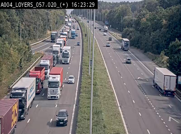 <h2>Webcam dans la montée de Loyers sur l'E411, après le viaduc de Beez en venant de Namur et en direction du Luxembourg</h2>