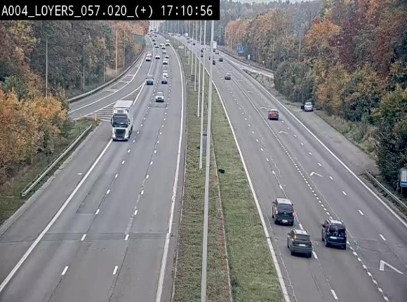 <h2>Webcam dans la montée de Loyers sur l'E411, après le viaduc de Beez en venant de Namur et en direction du Luxembourg</h2>
