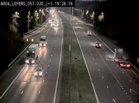 <h2>Webcam dans la montée de Loyers sur l'E411, après le viaduc de Beez en venant de Namur et en direction du Luxembourg</h2>