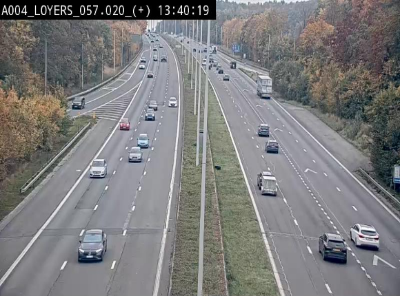 <h2>Webcam dans la montée de Loyers sur l'E411, après le viaduc de Beez en venant de Namur et en direction du Luxembourg</h2>