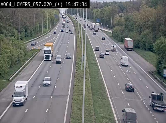 <h2>Webcam dans la montée de Loyers sur l'E411, après le viaduc de Beez en venant de Namur et en direction du Luxembourg</h2>